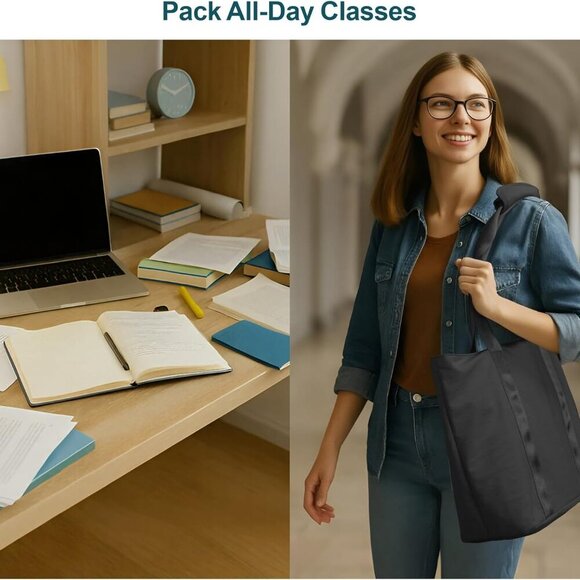 Large Nurse Tote Bag for Women Students - Water-Resistant & Organized Design - Picture 7 of 7